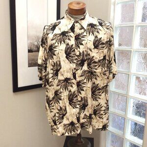 J Ferrar Print Men's Short Sleeve Shirt Size XL, Like New
